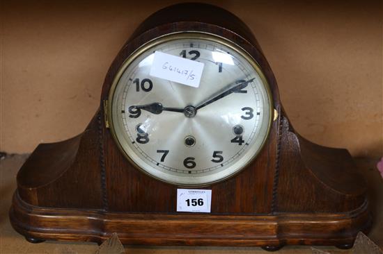 Oak mantel clock